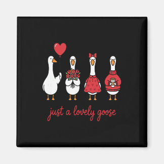Love Is Honk-derful – Valentine Geese Squad Appare Magnet