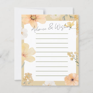 Love is in Bloom advice & wishes card