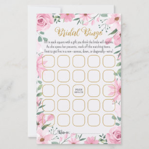 Love is in Bloom Bridal Shower Bingo Game