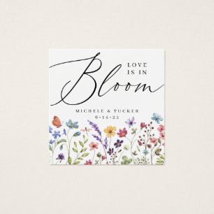 Love is in Bloom Bridal Shower Favour Gift Tag