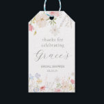 Love Is In Bloom Bridal Shower favour tags<br><div class="desc">Love Is In Bloom Bridal Shower Invitation Love is in Bloom! Celebrate the bride-to-be with this elegant watercolor spring summer floral garden bloom themed bridal shower invitation.</div>