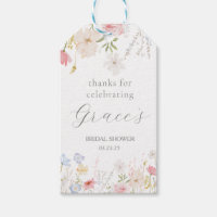 Love Is In Bloom Bridal Shower favour tags