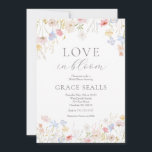 Love Is In Bloom Bridal Shower Invitation<br><div class="desc">Love Is In Bloom Bridal Shower Invitation Love is in Bloom! Celebrate the bride-to-be with this elegant watercolor spring summer floral garden bloom themed bridal shower invitation.</div>