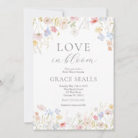 Love Is In Bloom Bridal Shower Invitation