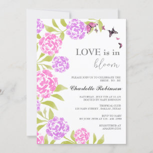  Love Is In Bloom Bridal Shower  Invitation