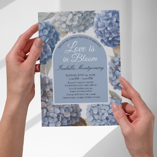 Love Is in Bloom Classic Blue Hydrangea Invitation
