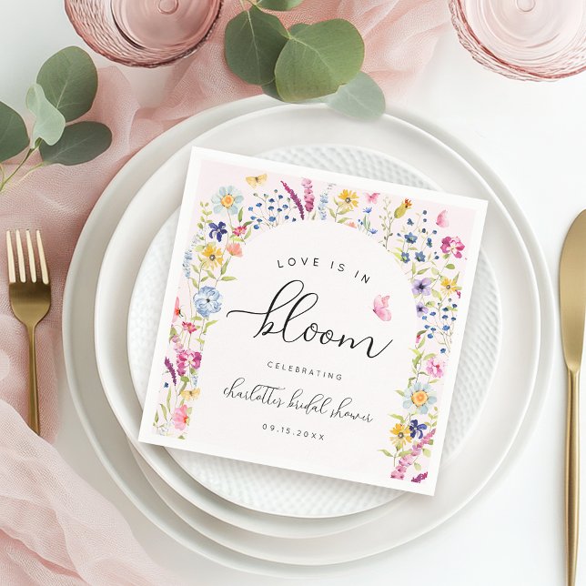 Love is in Bloom Floral Napkins (Creator Uploaded)