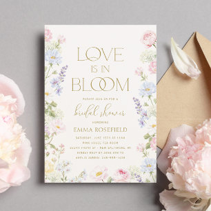 Love is in Bloom Garden Wedding Bridal Shower Invitation