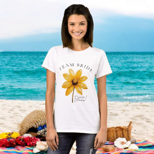 Love is in bloom minimal floral bridal shower T-Shirt