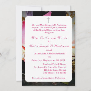 Love is in Bloom Photo/Rose Wedding Invitation