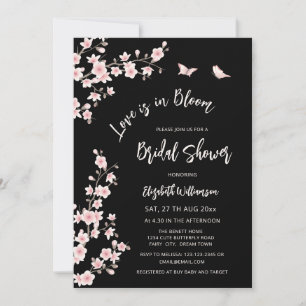Love Is In Bloom QR Code Registry Bridal Shower Invitation