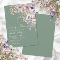 Love Is In Bloom Sage Green Floral Bridal Shower