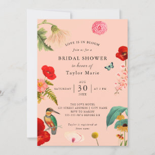 Love Is In Bloom   Spring Wildflower Bridal Shower Invitation