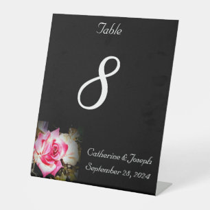 Love is in Bloom Table Number Pedestal Sign
