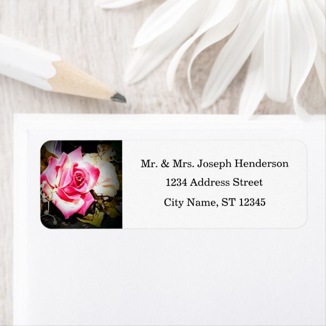 Love is in Bloom Wedding Return Address (Insitu)