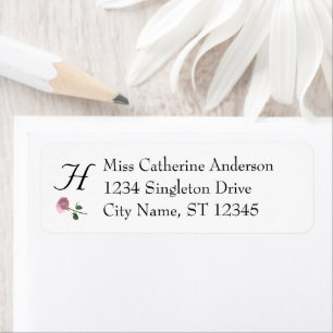 Love is in Bloom Wedding Return Address