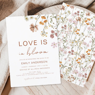 Love is in Bloom Wildflower Bridal Shower Invitation