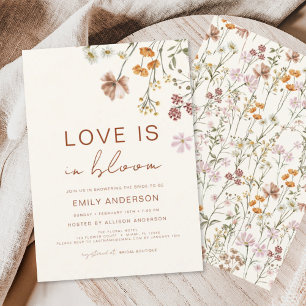 Love is in Bloom Wildflower Bridal Shower Invitation