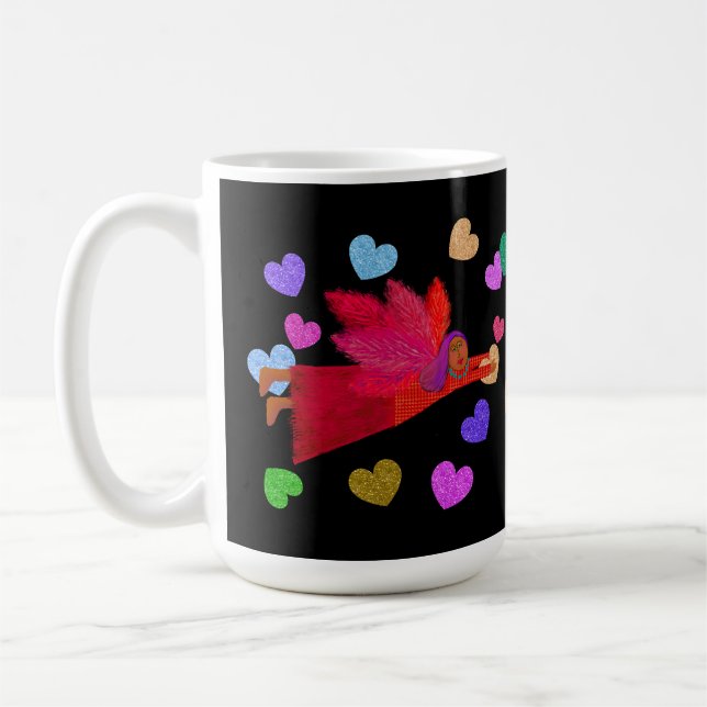 Love is in the Air Angel Valentine  Coffee Mug (Left)