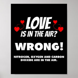 Love Is In The Air Anti Valentines Day Singles Awa Poster
