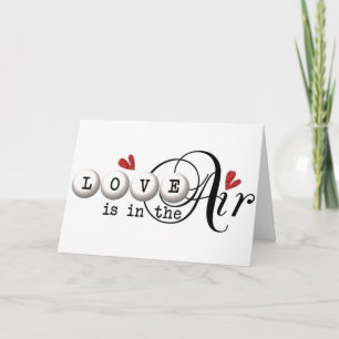 **LOVE IS IN THE AIR** CHRISTMAS LOVE CARD