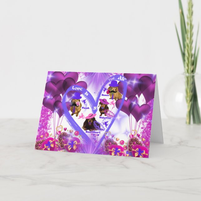 Love Is In The Air Greeting Card (Front)