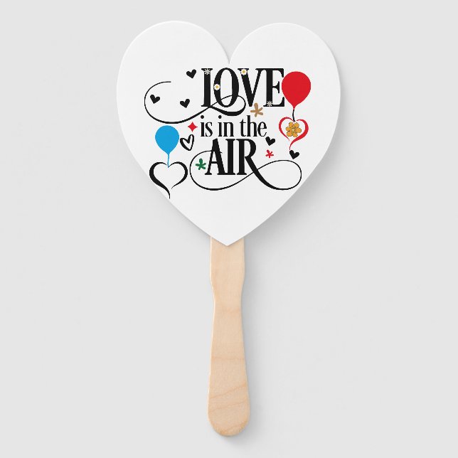 Love Is In The Air Hand Fan (Front)