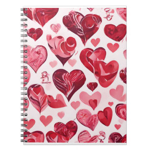 Love is in the Air- heart design  Notebook