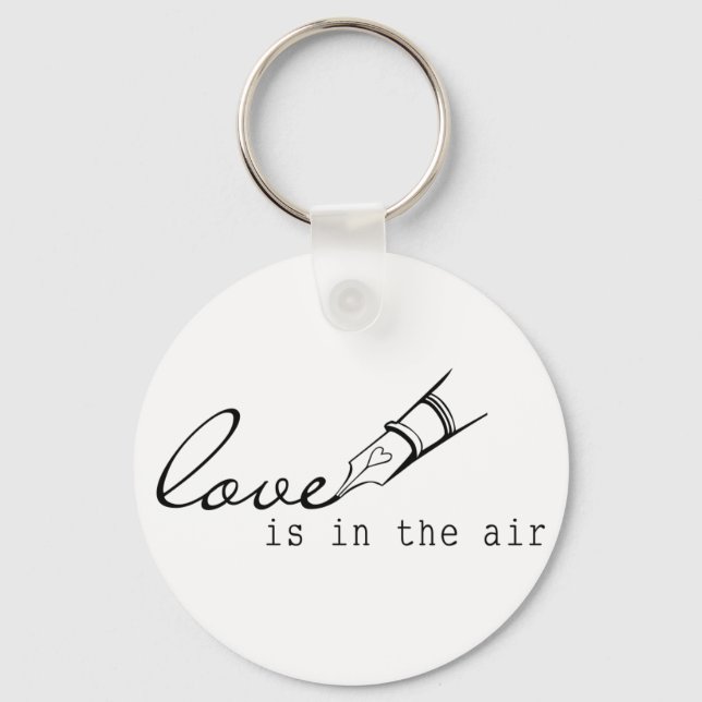 love is in the air keychain (Front)