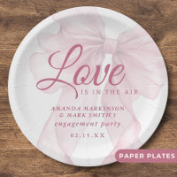 Love Is In The Air Mauve Pink Bow Engagement