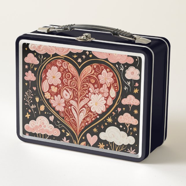 Love is in the Air Metal Lunch Box (Front)