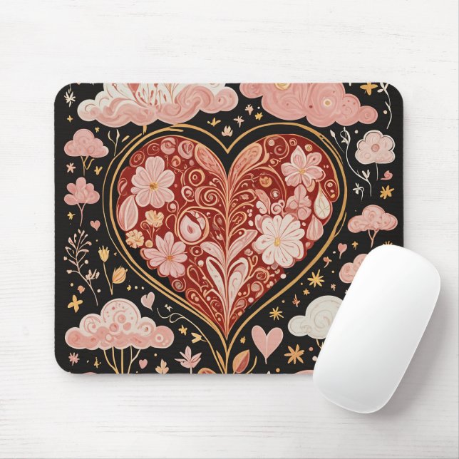 Love is in the Air Mouse Pad (With Mouse)