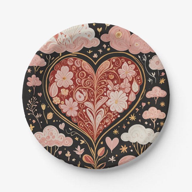 Love is in the Air Paper Plate (Front)