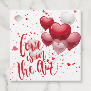 Love Is In The Air Personalized Favor Tags