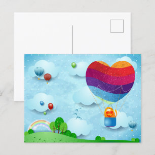Love is in the air postcard