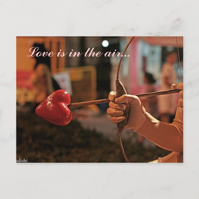Love is in the air postcard (Front)