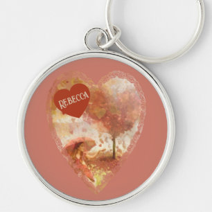 Love is in the Air - Romantic Fantasy Art Keychain