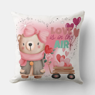 Love is in the Air Throw Pillow