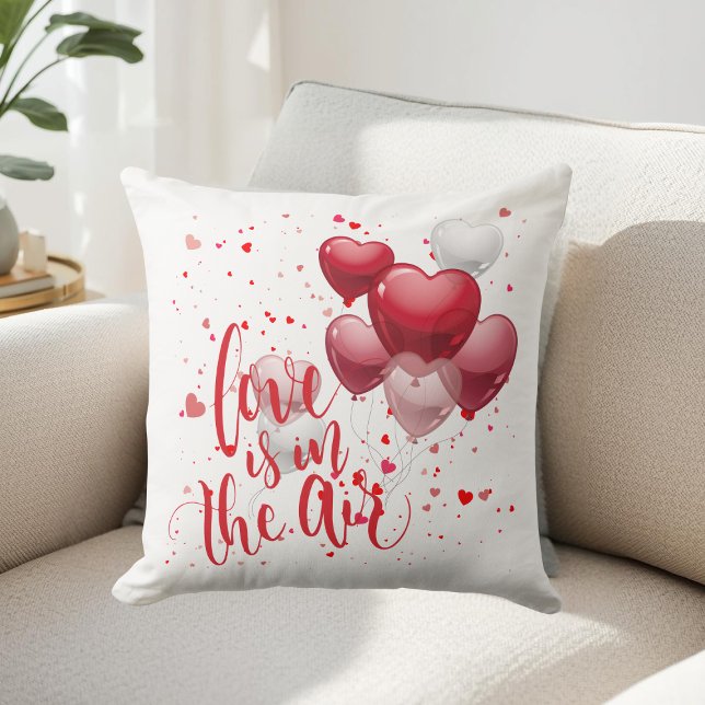 Love Is In The Air Throw Pillow (Creator Uploaded)