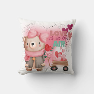 Love is in the Air Throw Pillow