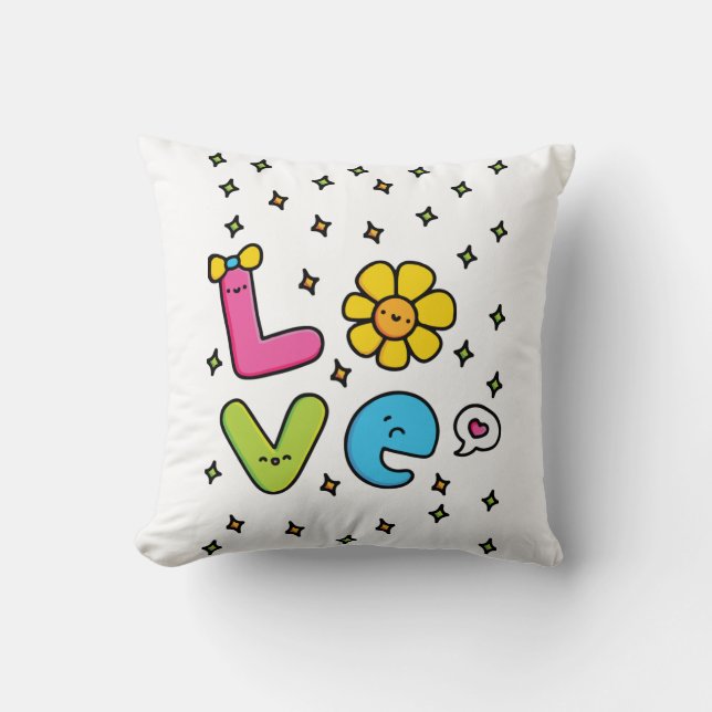 Love is in the air throw pillow (Front)