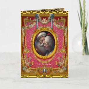 Love is in the air Tis the season Christmas   Card