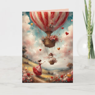 Love is in the Air Valentine Greeting Card