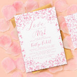 Love Is In The Air Valentine's Day Bridal Shower Invitation<br><div class="desc">Celebrate in style with these sweet, modern and very trendy "Love is the the Air" bridal shower invitations. The design features pink watercolor love hearts with matching easy to personalize wording which is perfect for a Valentine's day or romance themed bridal shower or wedding celebration. Matching items can be found...</div>