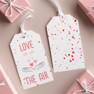 Love is in the Air Valentine's Day  Gift Tags