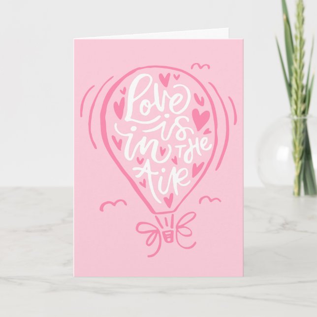 Love is in the Air | Valentine's Day Holiday Card (Front)