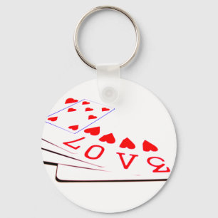 Love is in the Cards Keychain