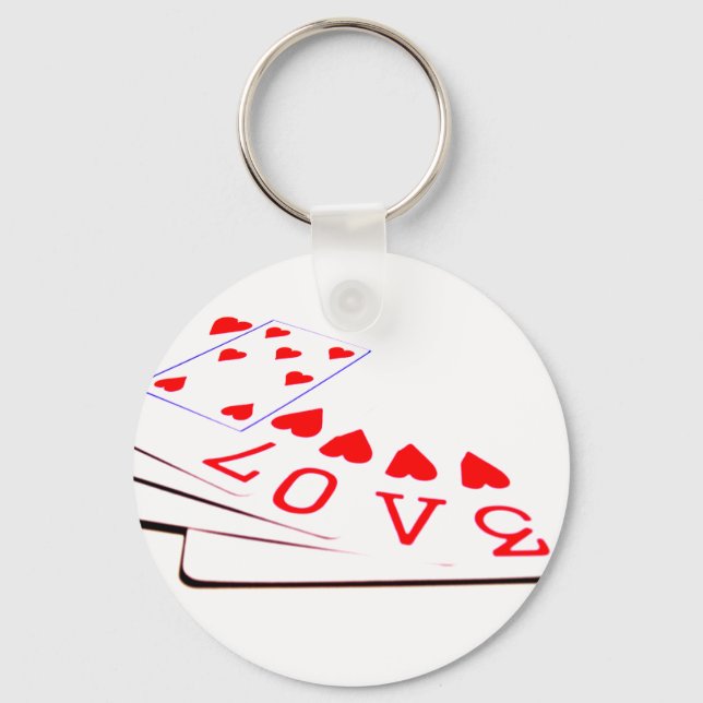Love is in the Cards Keychain (Front)