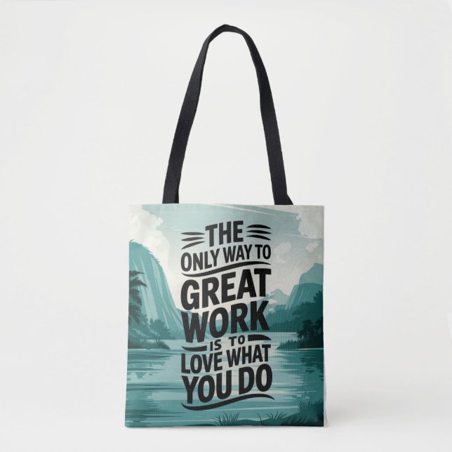 Love is in the Work Tote Bag (Front)