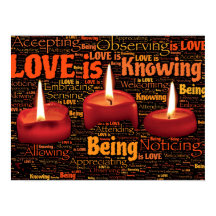 Love is Knowing Being is Love Christian Word Art